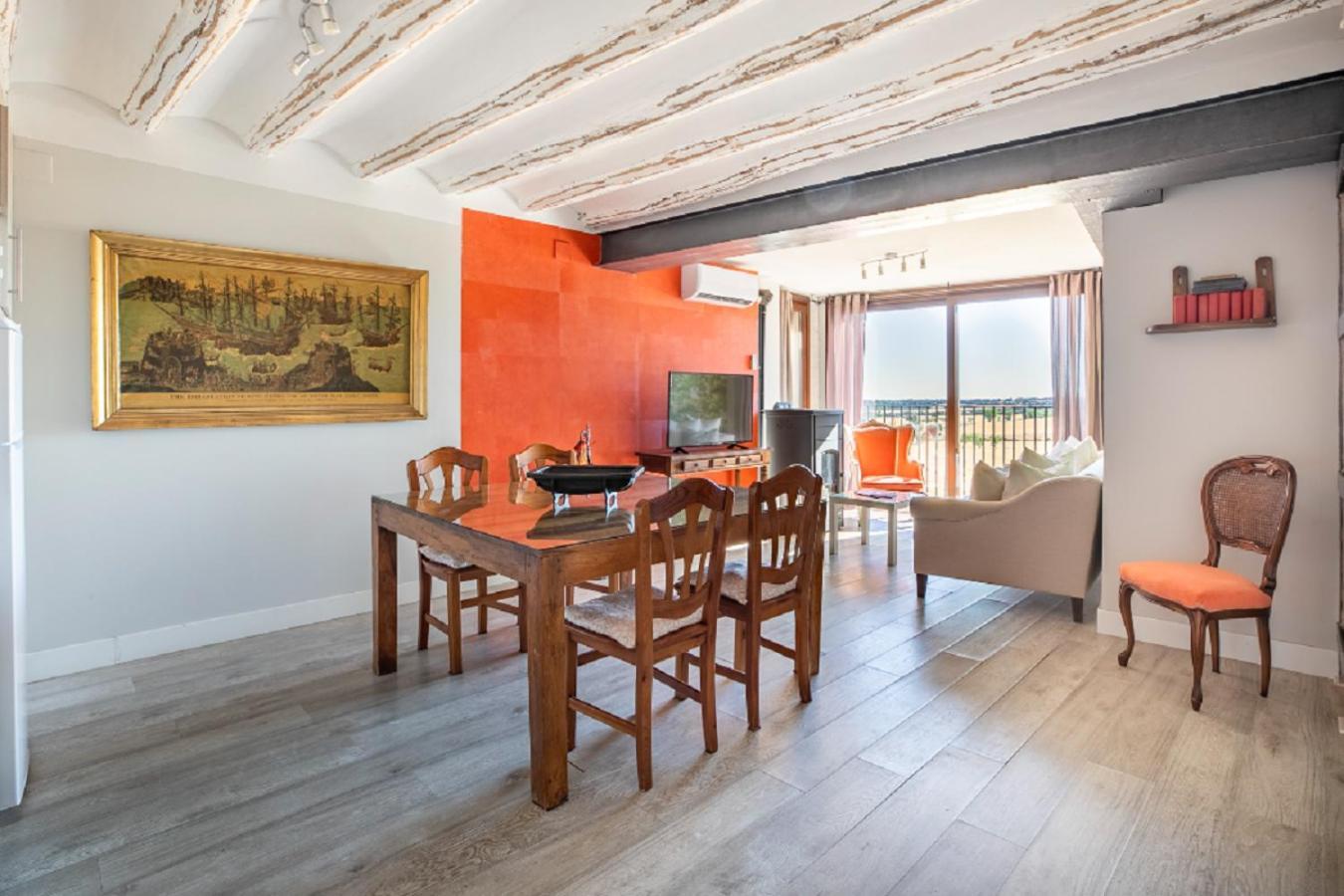 Apartamentos Vino Tinto Y Restaurante Tomate Rosa Adahuesca Zewnętrze zdjęcie